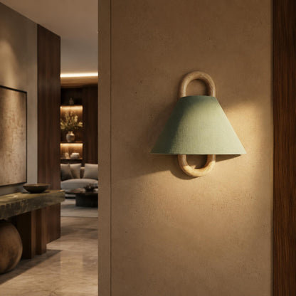 Minimalist Wall Light Wall Mounted Beech Wood Base