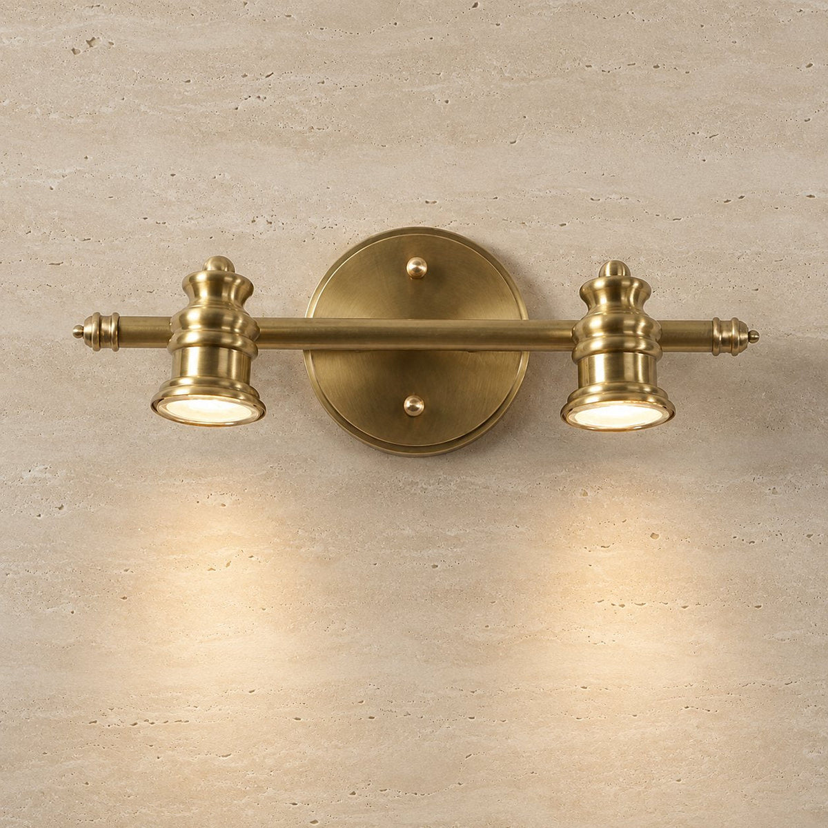 Brass Multi-Head LED Wall Light 1–5 Head Adjustable Dimmable Sconce