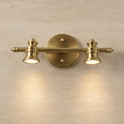 Brass Multi-Head LED Wall Light 1–5 Head Adjustable Dimmable Sconce