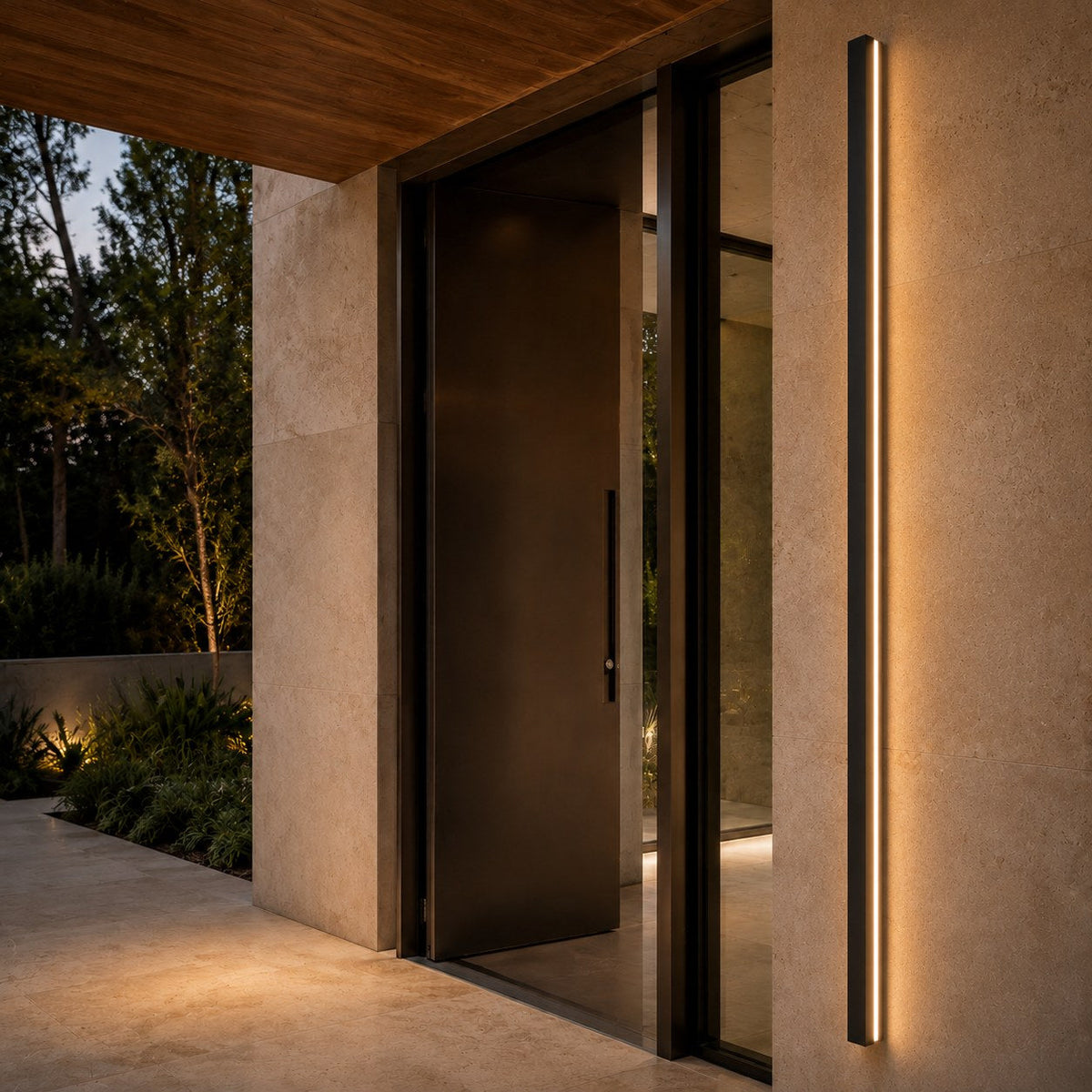 Minimalist Outdoor Wall Light Wall Mounted Aluminum LED