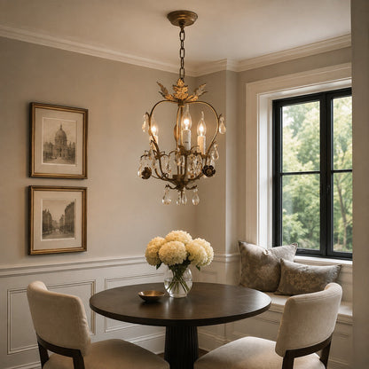 Crystal Chandelier Pendant Light Fixture LED Hanging