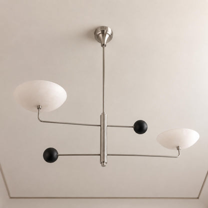 Antique Brass Metal Chandelier 5-Light LED