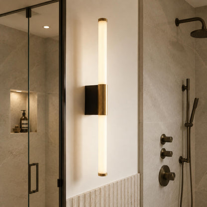 Slim Linear LED Bathroom Wall Light 39–69cm Dimmable 3000–6000K