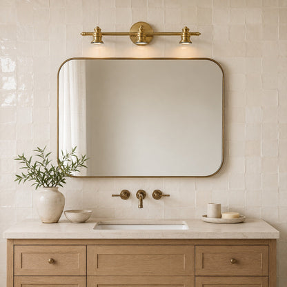 Brass Multi-Head LED Wall Light 1–5 Head Adjustable Dimmable Sconce