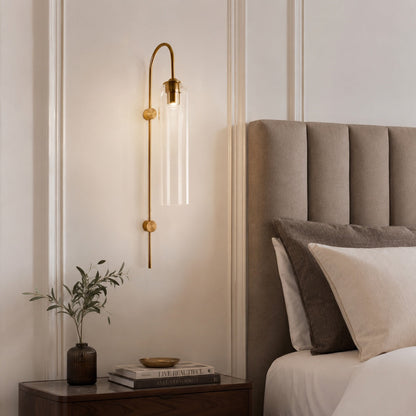 Glass Shade Wall Light Wall Mounted Dimmable LED Sconce