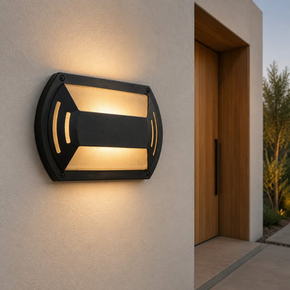 Modern Outdoor Wall Light Waterproof Aluminum LED Fixture for Patios Gardens Entryways