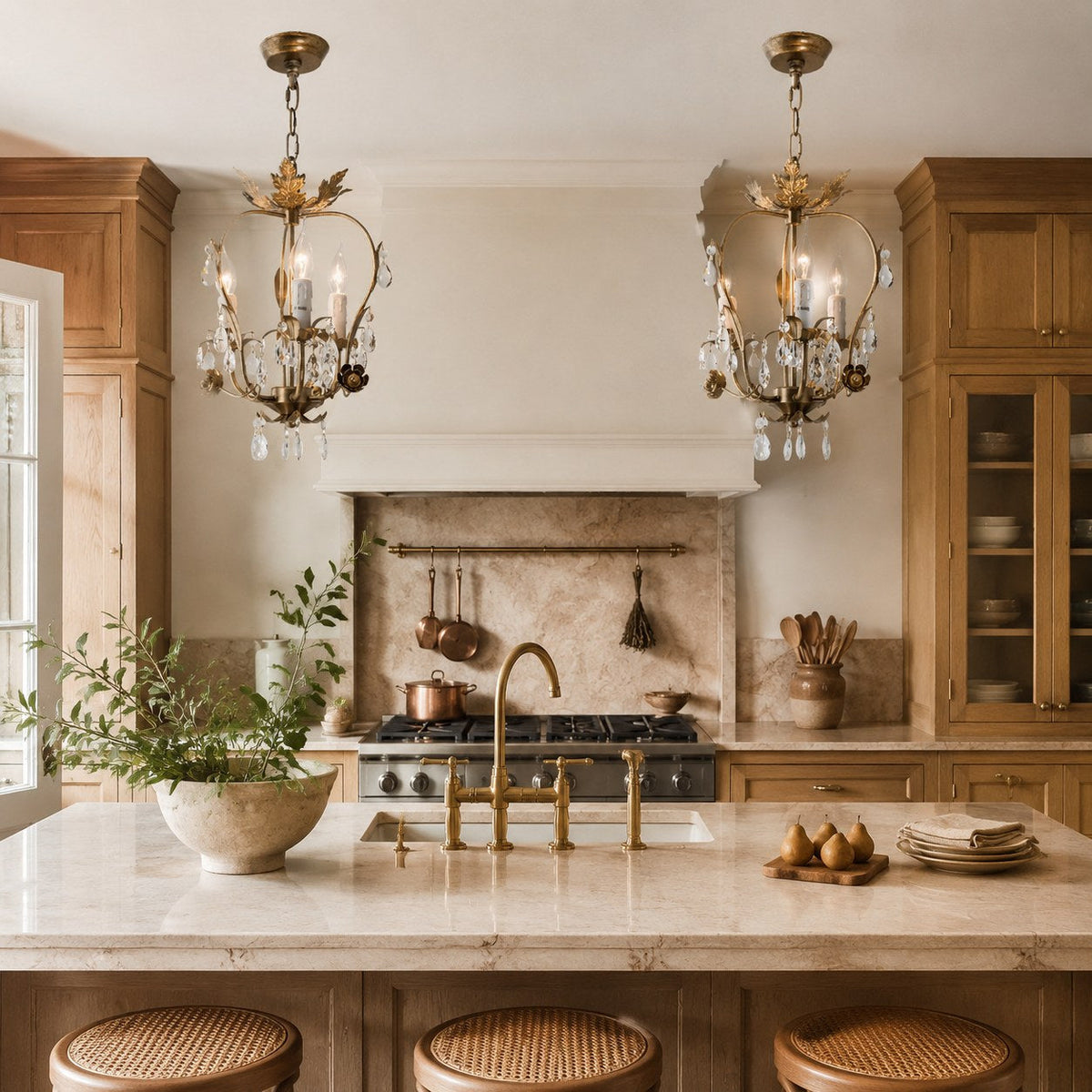 Crystal Chandelier Pendant Light Fixture LED Hanging