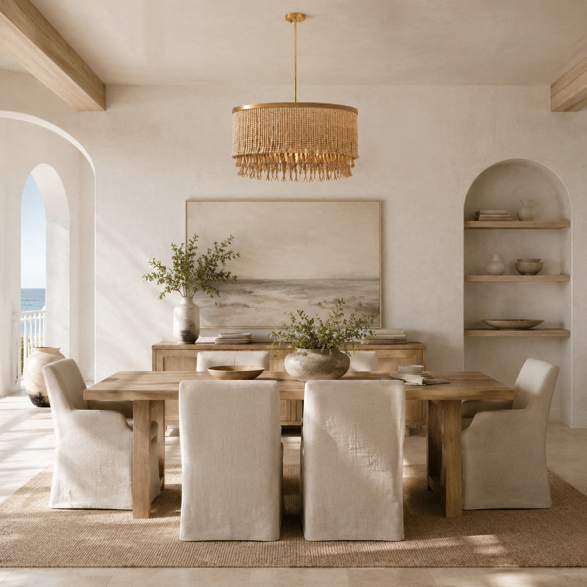 Metal Chandelier Adjustable Hanging LED Light Fixture