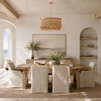 Metal Chandelier Adjustable Hanging LED Light Fixture