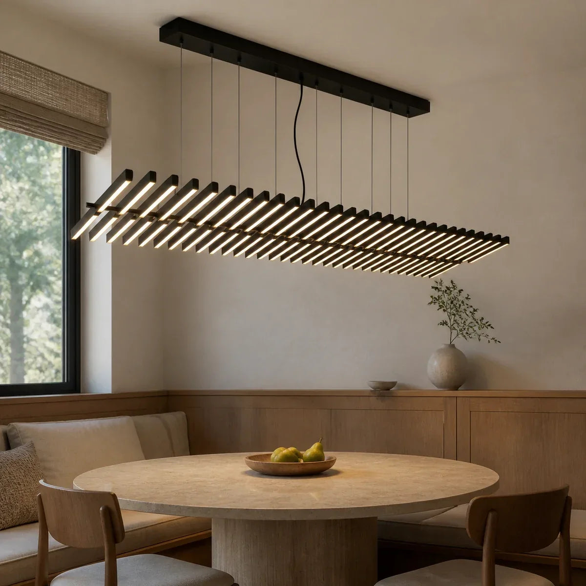 DNA Helix LED Chandelier Dimmable Modern Dining Living Statement