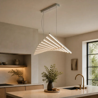 DNA Helix LED Chandelier Dimmable Modern Dining Living Statement