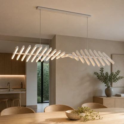 DNA Helix LED Chandelier Dimmable Modern Dining Living Statement