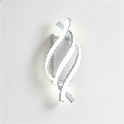 Spiral Metal Wall Sconce LED Wall Light Sculptural