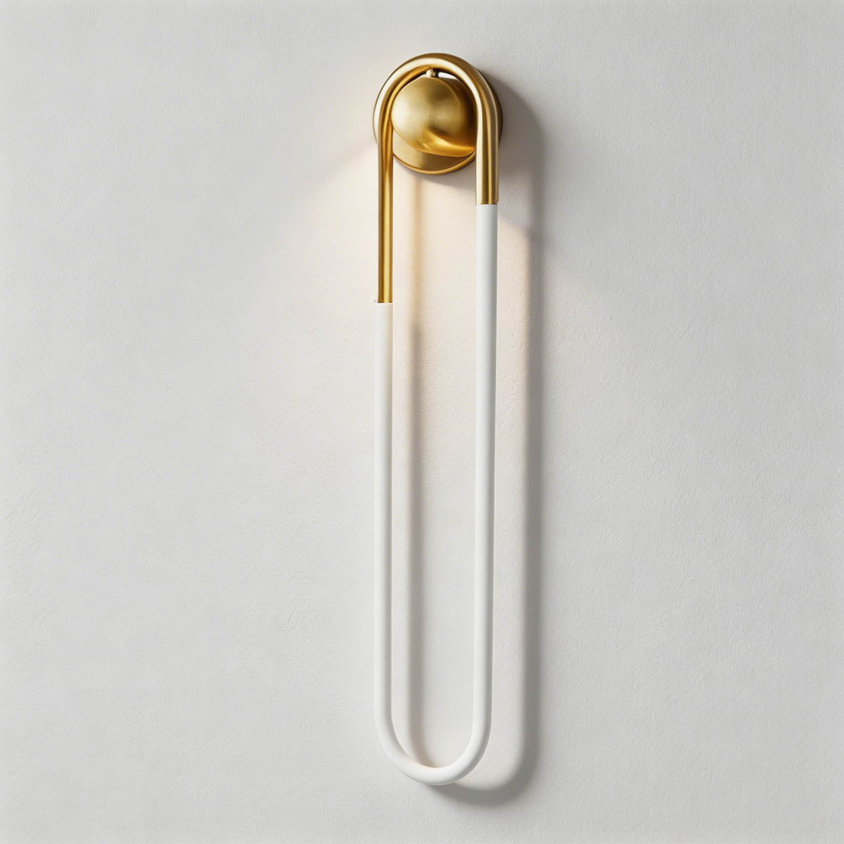 Brass Column Dimmable LED Wall Sconce