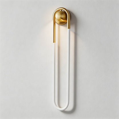 Brass Column Dimmable LED Wall Sconce