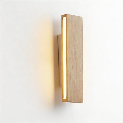 Minimalist Wood Wall Light Adjustable LED Sconce