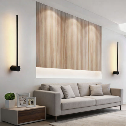 Ultra-Thin Linear Aluminium Wall Light Dimmable LED