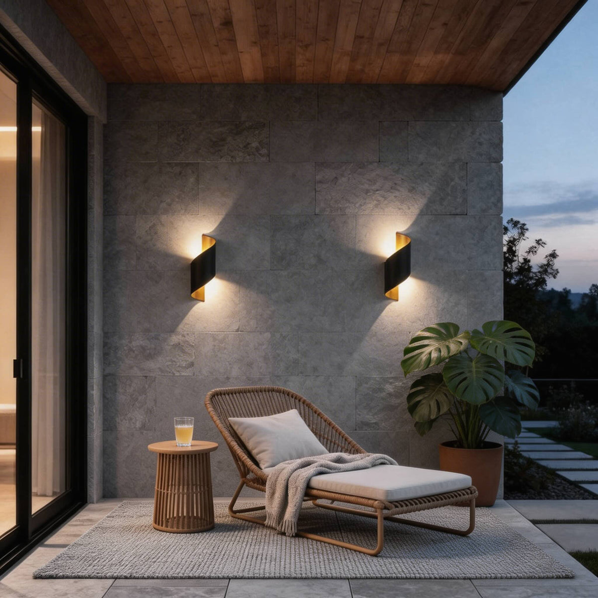 Dual-Sided Outdoor Wall Light Waterproof LED Up Down