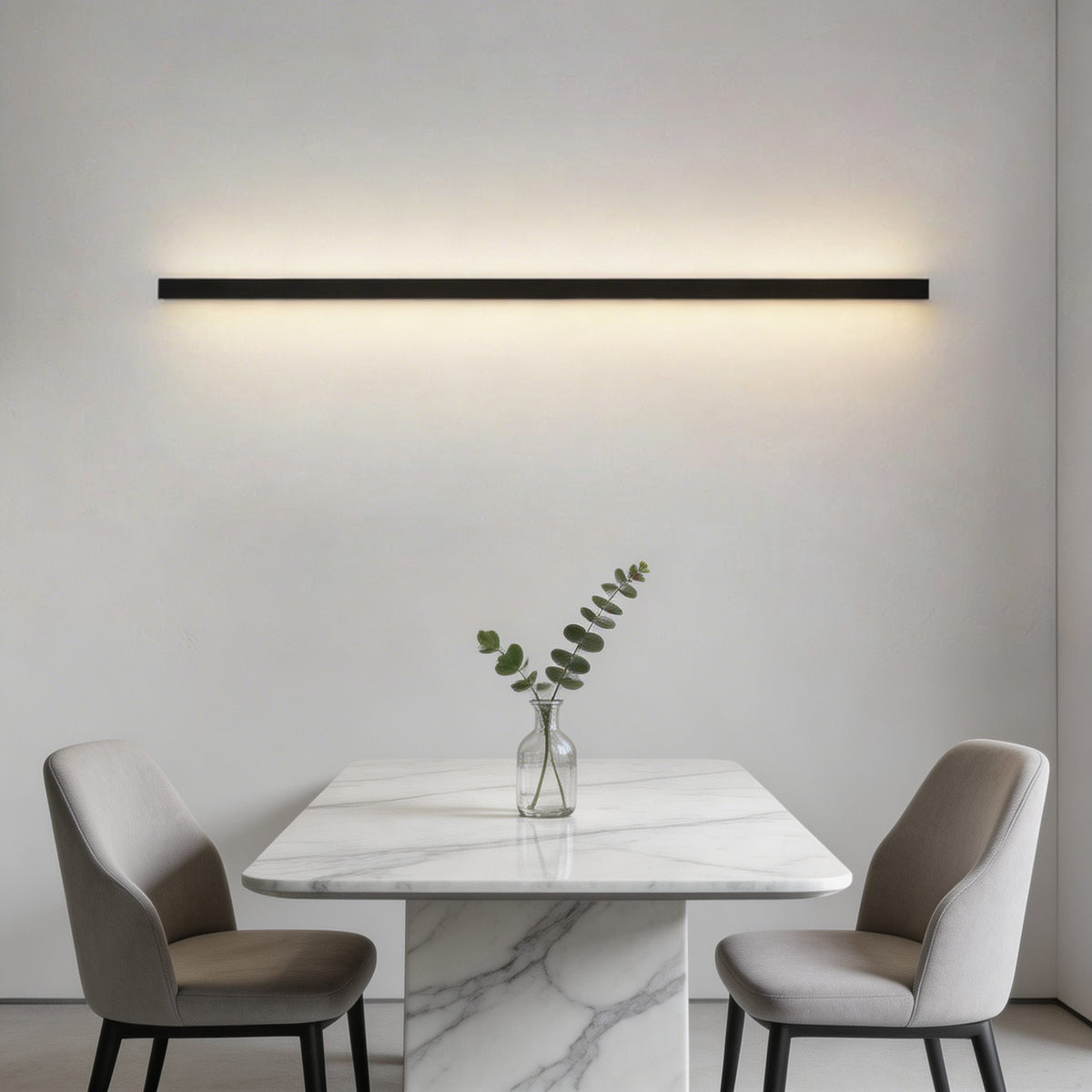 Linear Aluminium Wall Sconce Wall Mounted LED Bar Light