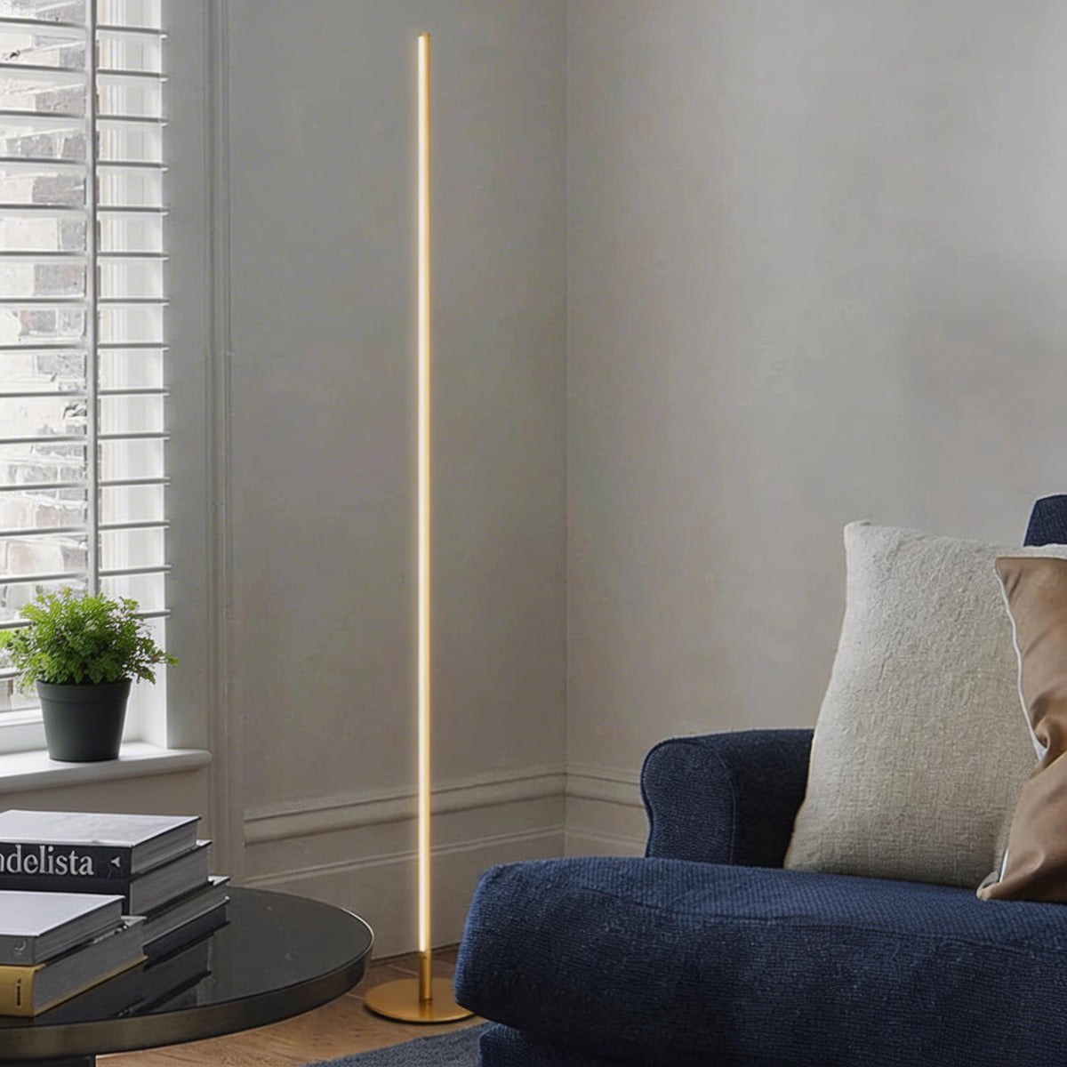 Industrial Line Floor Lamp Metal Adjustable LED Light