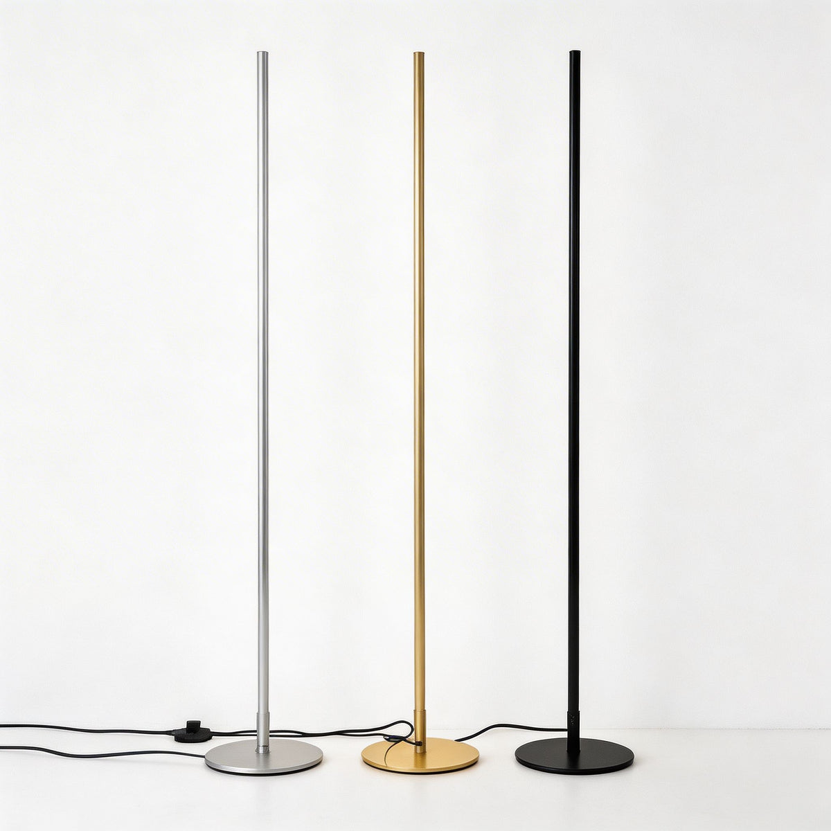 Industrial Line Floor Lamp Metal Adjustable LED Light