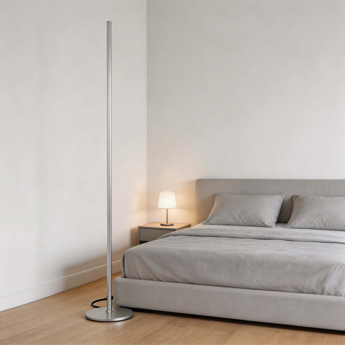 Industrial Line Floor Lamp Metal Adjustable LED Light