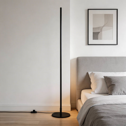 Industrial Line Floor Lamp Metal Adjustable LED Light