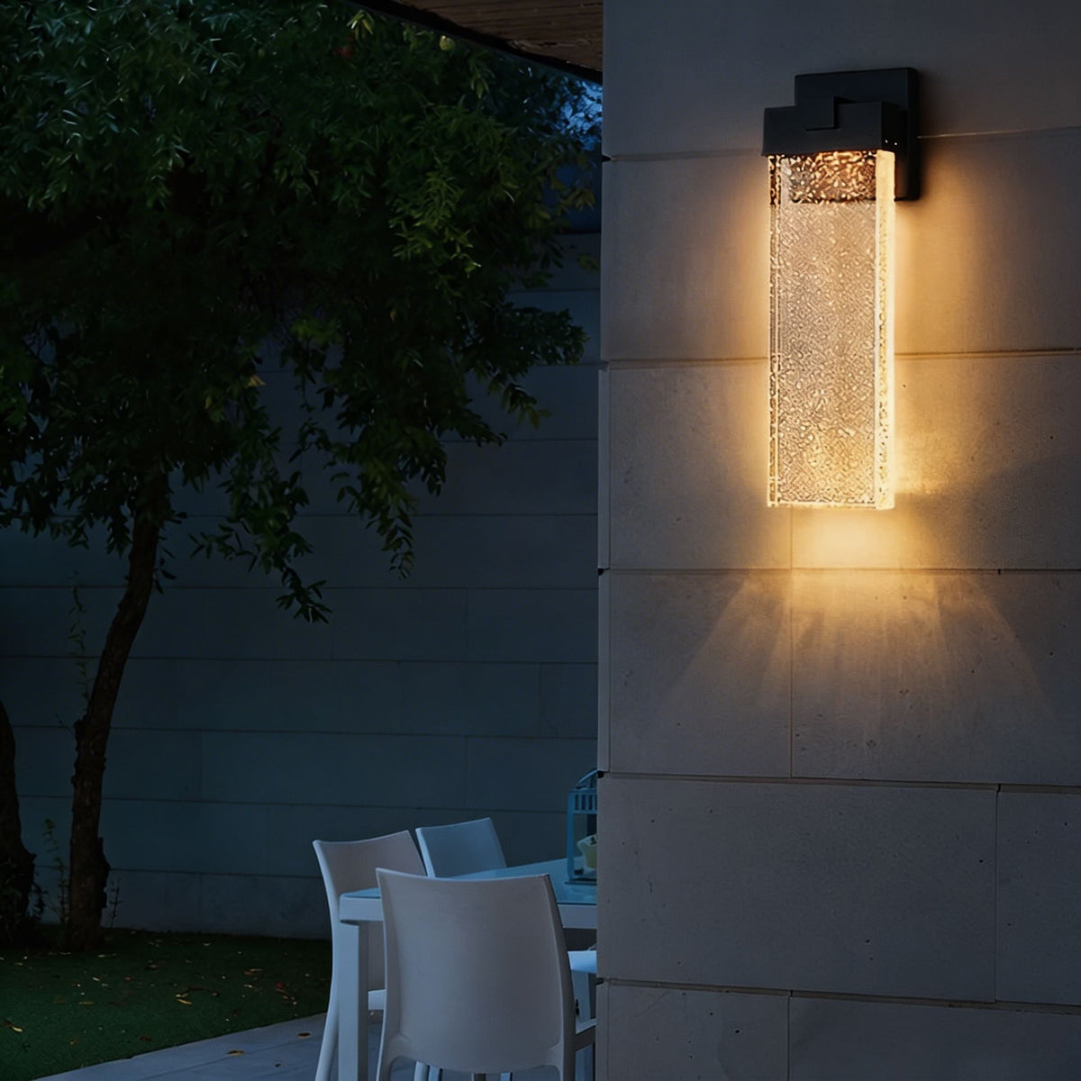 Die-Cast Black Outdoor Wall Light Waterproof LED Sconce