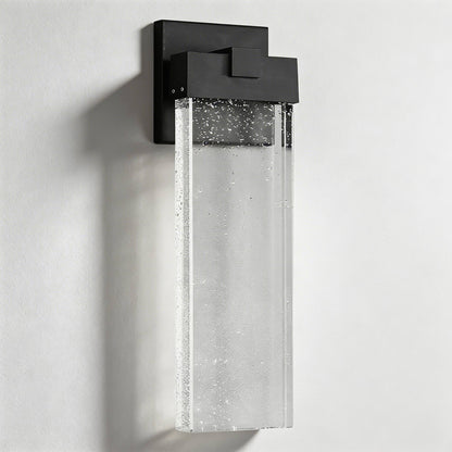 Modern Black Outdoor Wall Light Wall Mounted Die-Cast Aluminum Waterproof COB LED 3000K Warm White