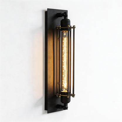 Industrial Wall Sconce Wall Mounted Black Iron LED