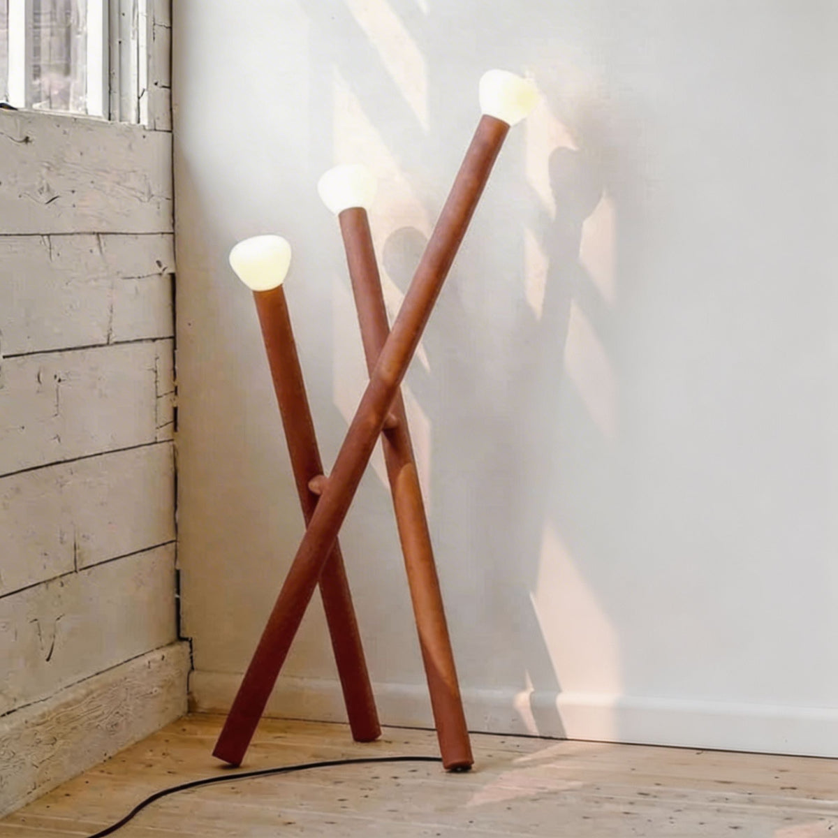 Nordic Minimalist Floor Lamp Black Adjustable LED