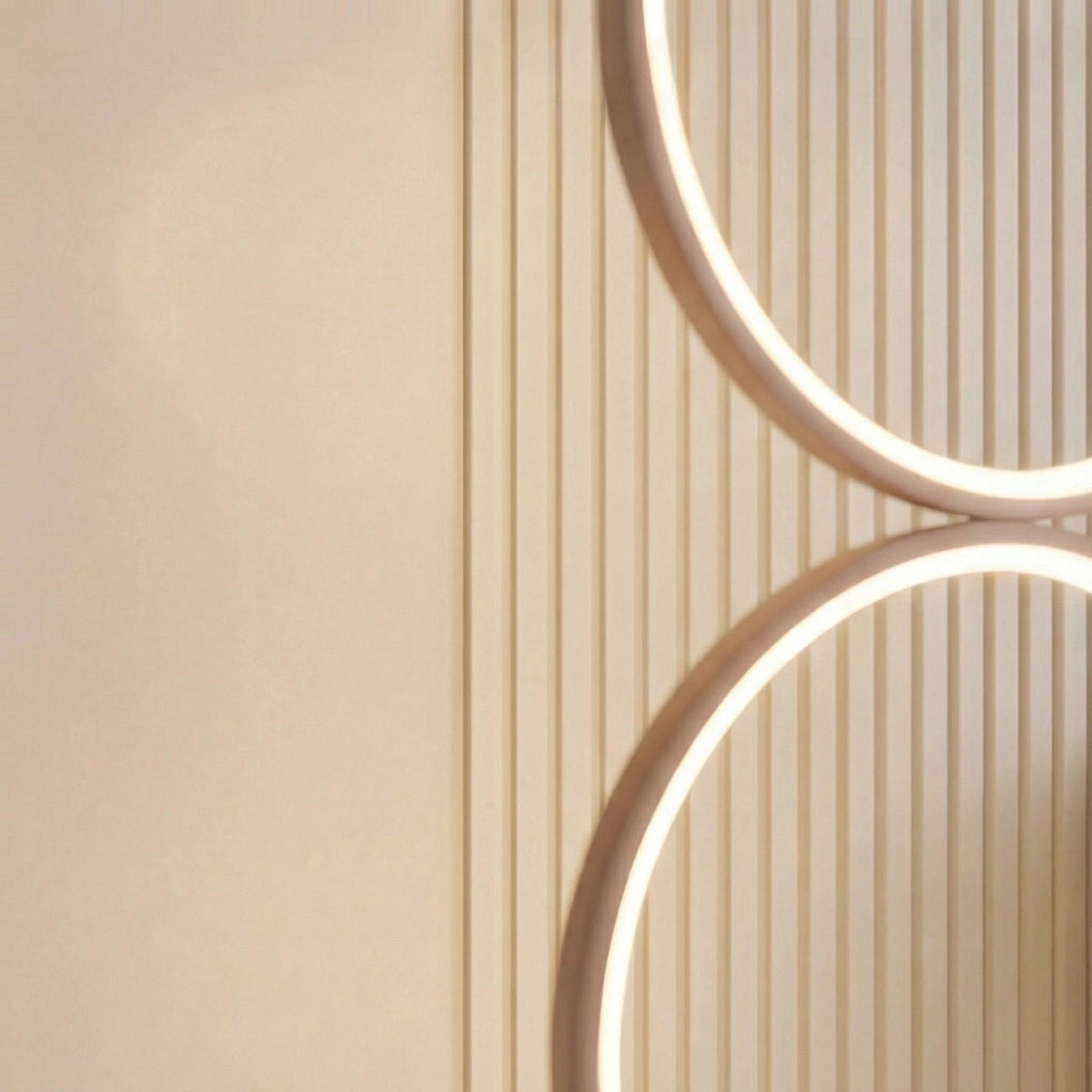 Circle Design LED Floor Lamp Iron Adjustable Ambient