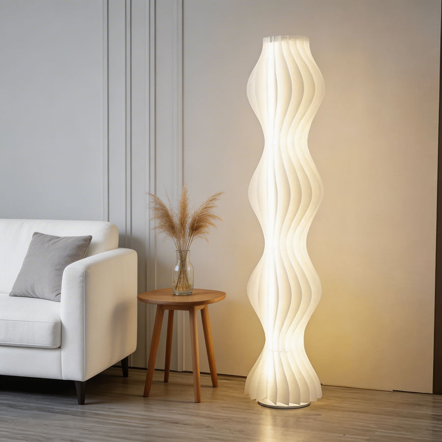 Nordic Acrylic Floor Lamp Remote LED Adjustable 69in