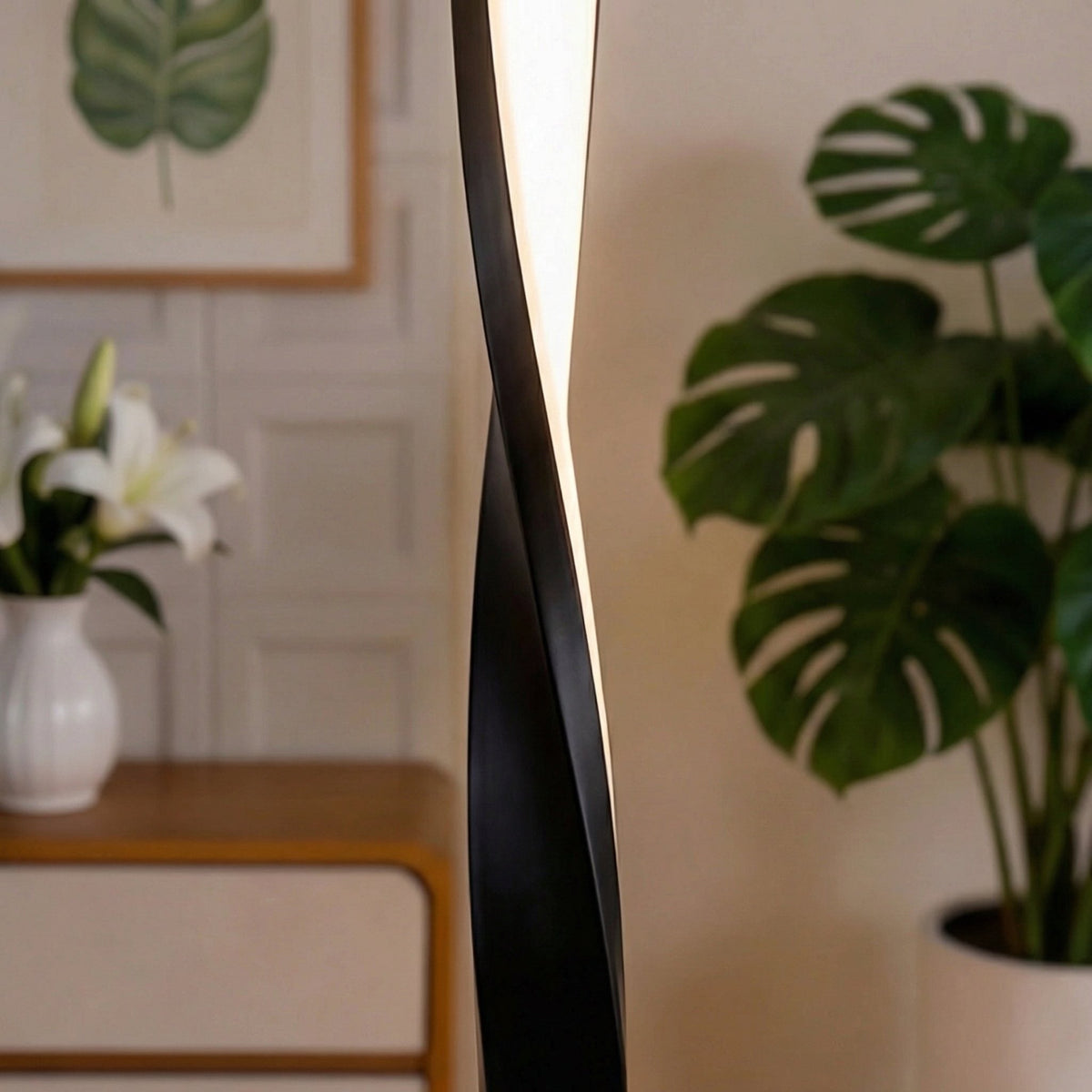 Dimmable LED Floor Lamp Adjustable Metal Standing Light