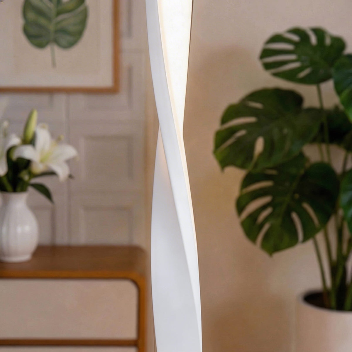 Dimmable LED Floor Lamp Adjustable Metal Standing Light