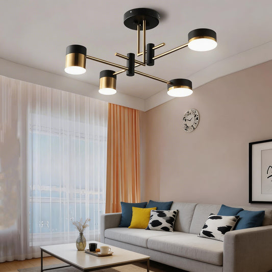 Sputnik Ceiling Light Iron Acrylic Dimmable LED 4-8 Light