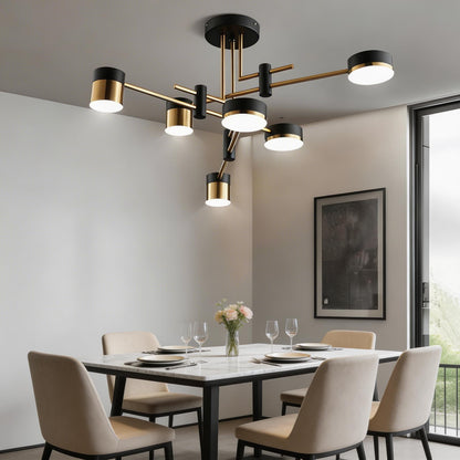 Sputnik Ceiling Light Iron Acrylic Dimmable LED 4-8 Light