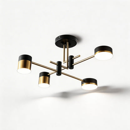 Sputnik Ceiling Light Iron Acrylic Dimmable LED 4-8 Light