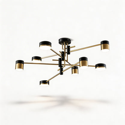 Sputnik Ceiling Light Iron Acrylic Dimmable LED 4-8 Light