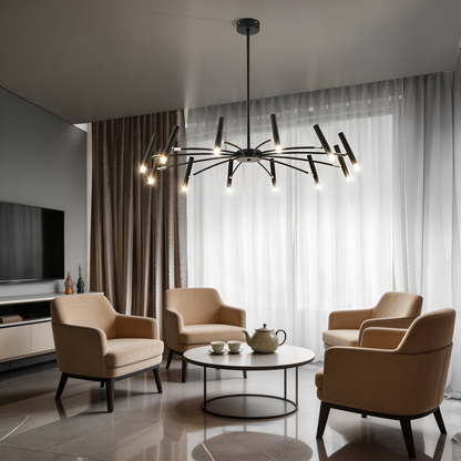 Adjustable Metal Chandelier G9 LED Hanging Light