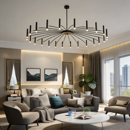 Adjustable Metal Chandelier G9 LED Hanging Light