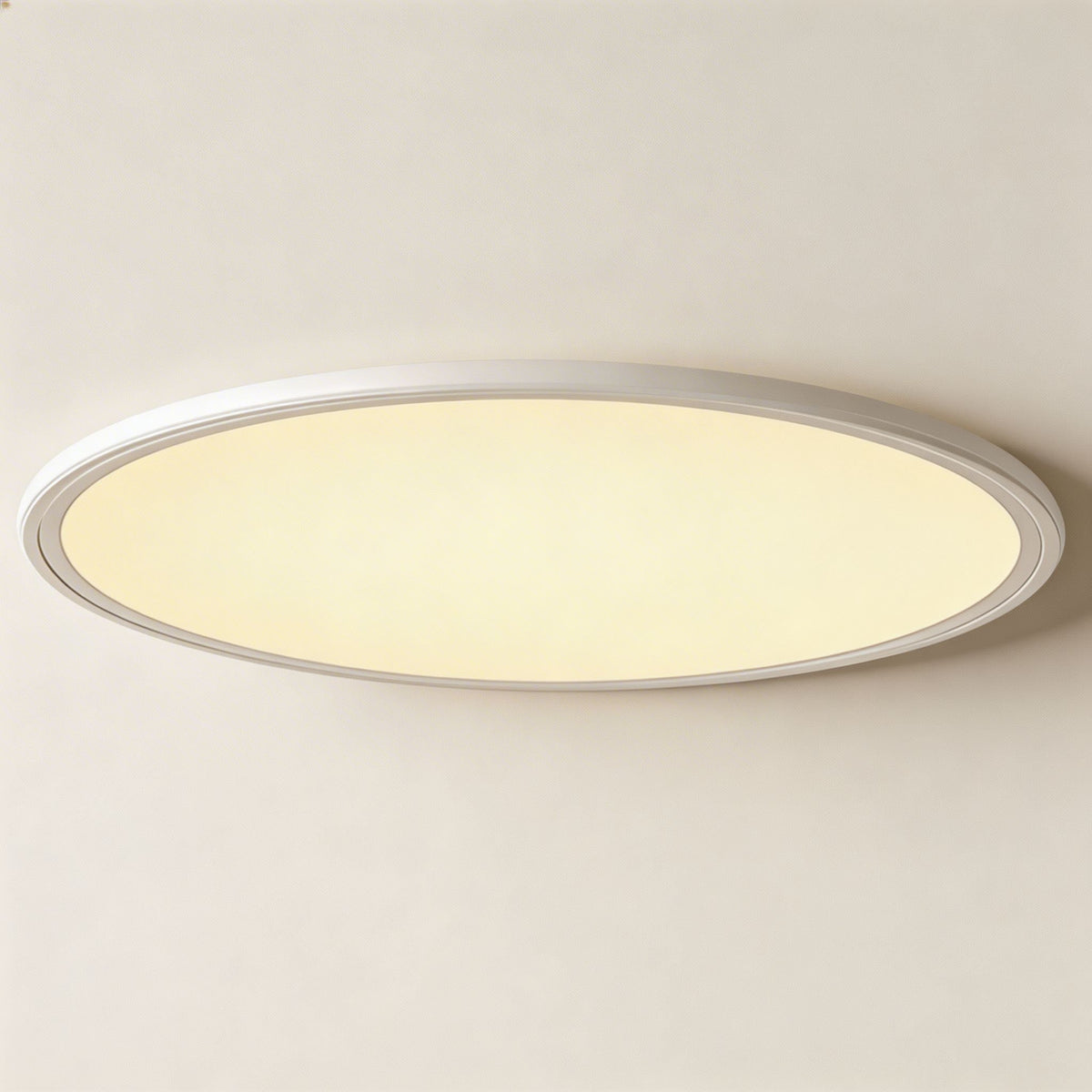 Round Ultra-Slim LED Flush Mount Ceiling Light 72W Dimmable White or Black