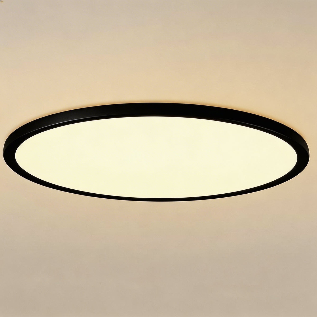 Round Ultra-Slim LED Flush Mount Ceiling Light 72W Dimmable White or Black