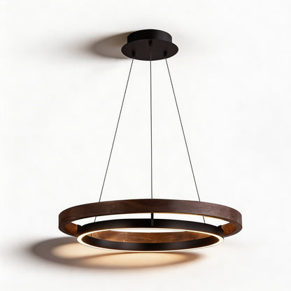 Black Iron Acrylic Pendant Light Tri-Colour LED Adjustable