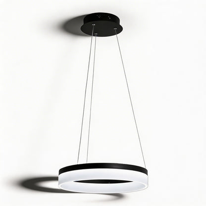 Black Aluminium Pendant Light Dimmable LED Acrylic Shade