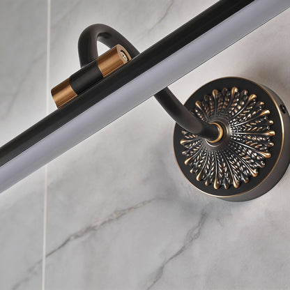 H65 Copper LED Vanity Light Bar 240° Rotating 46–76cm Acrylic Shade