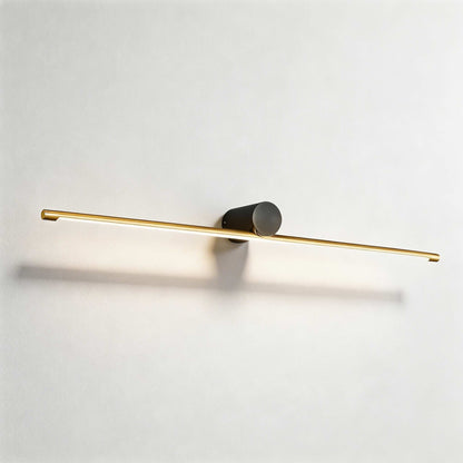 Cylinder Copper LED Vanity Light Bar Gold & Black 40–100cm 3-Step Dimming
