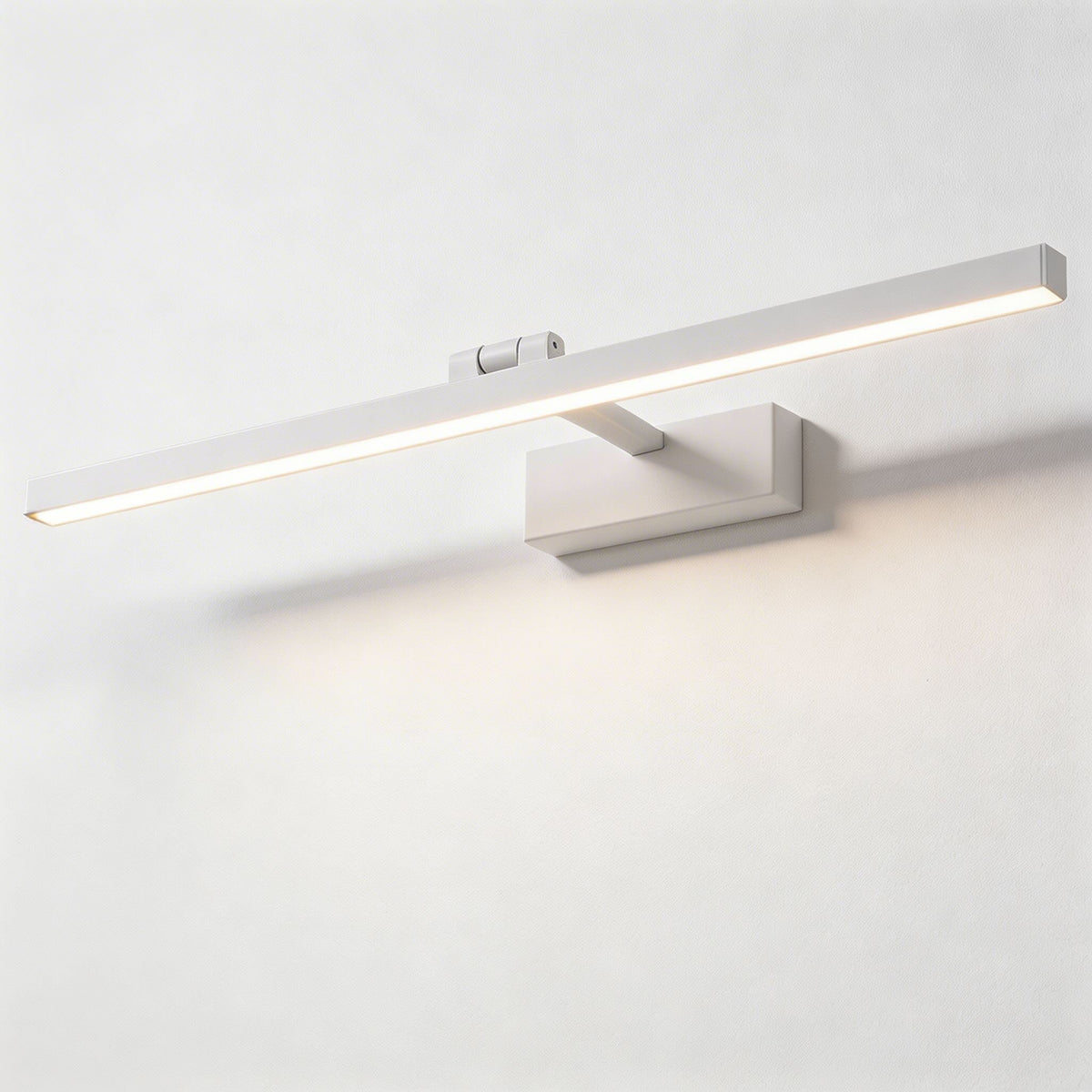 Rotatable Bath Bar LED Vanity Light 60–80cm Black or White Metal & Acrylic