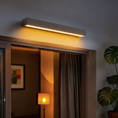 Modern Outdoor Wall Light Linear Mount Waterproof Aluminum LED Adjustable Color Temperature