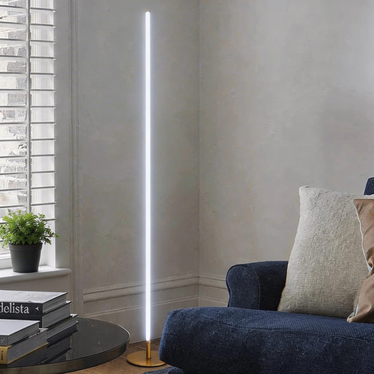 Industrial Line Floor Lamp Metal Adjustable LED Light